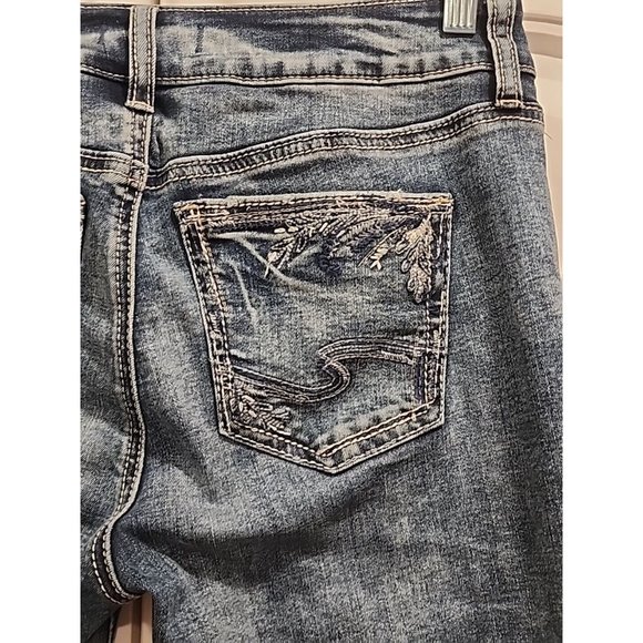 Silver Jeans Suki Women's Jeans Size 29x31 Slim Boot Cut Blue Denim Stretch - Picture 1 of 14